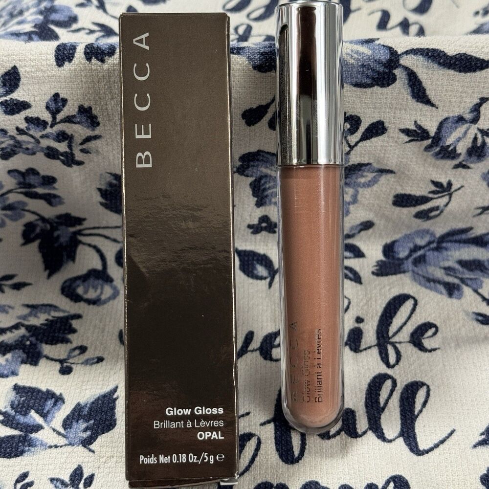 BECCA Brilliant Glow Lip Gloss - Opal - 0.18oz / 5g - NIB